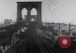 Image of Brooklyn Bridge train ride New York City USA, 1899, second 30 stock footage video 65675080663