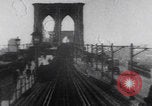 Image of Brooklyn Bridge train ride New York City USA, 1899, second 31 stock footage video 65675080663