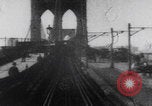 Image of Brooklyn Bridge train ride New York City USA, 1899, second 36 stock footage video 65675080663