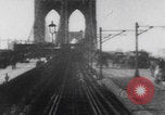 Image of Brooklyn Bridge train ride New York City USA, 1899, second 37 stock footage video 65675080663
