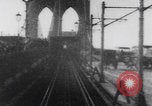 Image of Brooklyn Bridge train ride New York City USA, 1899, second 40 stock footage video 65675080663