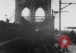 Image of Brooklyn Bridge train ride New York City USA, 1899, second 44 stock footage video 65675080663