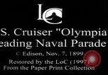 Image of USS Olympia naval parade New York City USA, 1899, second 3 stock footage video 65675080670