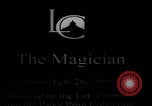 Image of magician performs tricks United States USA, 1899, second 2 stock footage video 65675080681