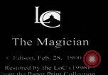Image of magician performs tricks United States USA, 1899, second 5 stock footage video 65675080681