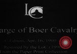 Image of Boer cavalry charging South Africa, 1900, second 2 stock footage video 65675080689