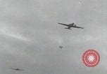 Image of C-47 airdrops supplies Newbury Berkshire England, 1944, second 10 stock footage video 65675080713
