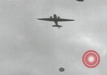 Image of C-47 airdrops supplies Newbury Berkshire England, 1944, second 29 stock footage video 65675080713