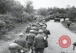Image of German prisoners marching Saint Mere Eglise France, 1944, second 14 stock footage video 65675080722