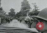 Image of pontoon bridge crossing France, 1944, second 11 stock footage video 65675080731