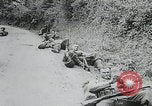 Image of pontoon bridge crossing France, 1944, second 22 stock footage video 65675080731