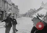 Image of French firemen Carentan France, 1944, second 18 stock footage video 65675080732