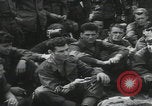 Image of soldier getting haircut United Kingdom, 1944, second 53 stock footage video 65675080737