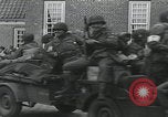 Image of Dutch greet US soldiers Holland Netherlands, 1944, second 11 stock footage video 65675080747