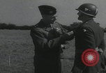 Image of General Maxwell Taylor awards troops Europe, 1944, second 6 stock footage video 65675080753