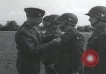 Image of General Maxwell Taylor awards troops Europe, 1944, second 42 stock footage video 65675080753