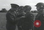 Image of General Maxwell Taylor awards troops Europe, 1944, second 43 stock footage video 65675080753