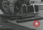 Image of American soldiers packing mortars England United Kingdom, 1944, second 25 stock footage video 65675080774