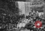 Image of Minnehaha Falls family visit Minneapolis Minnesota USA, 1918, second 26 stock footage video 65675080789