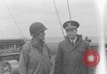 Image of American officers aboard invasion ship English Channel United Kindgom, 1944, second 40 stock footage video 65675080800