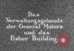 Image of General Motors building Detroit Michigan USA, 1929, second 2 stock footage video 65675080809