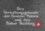 Image of General Motors building Detroit Michigan USA, 1929, second 4 stock footage video 65675080809