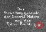 Image of General Motors building Detroit Michigan USA, 1929, second 5 stock footage video 65675080809