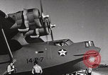 Image of US PBY Catalina Seaplane WW2 Pearl Harbor Hawaii USA, 1941, second 4 stock footage video 65675080835