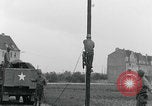 Image of soldiers string wires Delitzsch Saxony Germany, 1945, second 40 stock footage video 65675080837