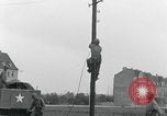 Image of soldiers string wires Delitzsch Saxony Germany, 1945, second 41 stock footage video 65675080837
