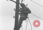 Image of soldiers string wires Delitzsch Saxony Germany, 1945, second 52 stock footage video 65675080837