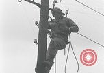 Image of soldiers string wires Delitzsch Saxony Germany, 1945, second 53 stock footage video 65675080837
