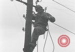 Image of soldiers string wires Delitzsch Saxony Germany, 1945, second 54 stock footage video 65675080837