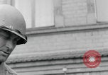Image of US soldier climbing Delitzsch Saxony Germany, 1945, second 54 stock footage video 65675080838