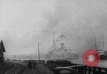 Image of German ship fires on Westerplatte Peninsula Danzig Poland, 1939, second 4 stock footage video 65675080839