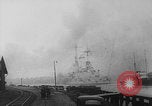 Image of German ship fires on Westerplatte Peninsula Danzig Poland, 1939, second 5 stock footage video 65675080839