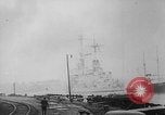 Image of German ship fires on Westerplatte Peninsula Danzig Poland, 1939, second 8 stock footage video 65675080839