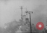 Image of German ship fires on Westerplatte Peninsula Danzig Poland, 1939, second 15 stock footage video 65675080839