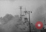 Image of German ship fires on Westerplatte Peninsula Danzig Poland, 1939, second 18 stock footage video 65675080839