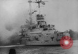 Image of German ship fires on Westerplatte Peninsula Danzig Poland, 1939, second 20 stock footage video 65675080839