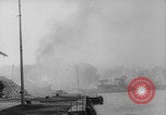 Image of German ship fires on Westerplatte Peninsula Danzig Poland, 1939, second 23 stock footage video 65675080839