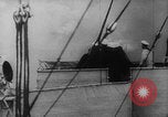 Image of German ship fires on Westerplatte Peninsula Danzig Poland, 1939, second 28 stock footage video 65675080839
