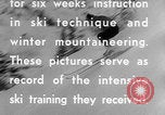 Image of US Army ski training Alta Utah USA, 1942, second 47 stock footage video 65675080872
