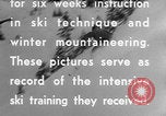 Image of US Army ski training Alta Utah USA, 1942, second 48 stock footage video 65675080872
