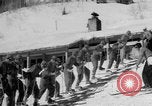 Image of US Army Parachutists skiing Alta Utah USA, 1942, second 1 stock footage video 65675080873
