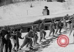 Image of US Army Parachutists skiing Alta Utah USA, 1942, second 3 stock footage video 65675080873