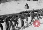 Image of US Army Parachutists skiing Alta Utah USA, 1942, second 15 stock footage video 65675080873