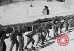 Image of US Army Parachutists skiing Alta Utah USA, 1942, second 16 stock footage video 65675080873