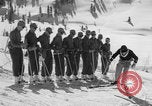 Image of US Army Parachutists skiing Alta Utah USA, 1942, second 23 stock footage video 65675080873