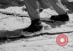 Image of US Army Parachutists skiing Alta Utah USA, 1942, second 31 stock footage video 65675080873
